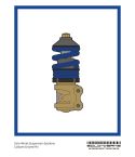 Pin Coilover Gold Black