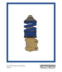 Sticker Coilover Gold Blue