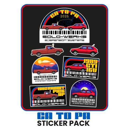 CA to PA 2026 Sticker Pack