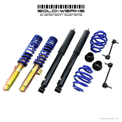 Solo Werks S1 Coilover System - BMW 3 Series (E46) 1999-2005 Coupe Sedan Convertible Wagon