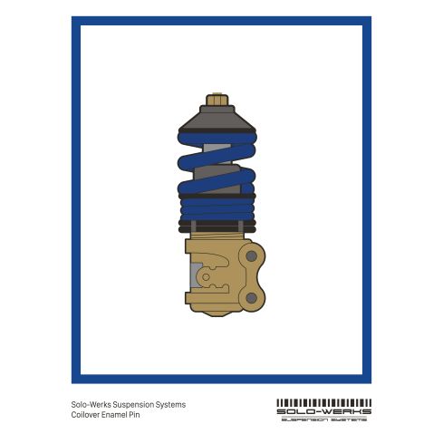 Pin Coilover Gold Black