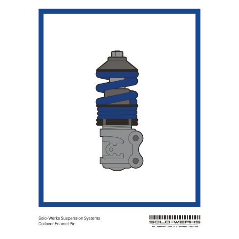 Pin Coilover Silver Black
