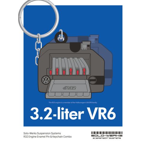 Pin R32 Engine & Keychain