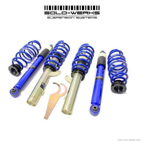 Solo Werks S1 Coilover System - VW (A7 MKVII) 2015+ TDI Golf & Golf Wagon 50mm Front Struts with Rear Torsion Beam Suspension