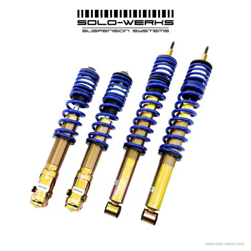 Solo Werks S1 Coilover System - VW (A2 MKII) Golf Jetta 1985-1992 (A3 MK III) Golf Jetta 1993-1998 Corrado 1990-1994 Passat (B3 B4) 2wd 1988-1996