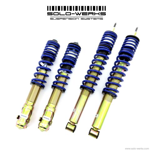 Solo Werks S1 Coilover System - VW (A2 MKII) Golf Jetta 1985-1992 (A3 MK III) Golf Jetta 1993-1998 Corrado 1990-1994 Passat (B3 B4) 2wd 1988-1996
