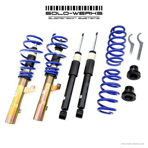 Solo Werks S1 Coilover System - VW (A5 MKV A6 MKVI) 2005-2015 Golf R R32 Passat CC Jetta SportWagen with Rear Multi-Link Suspension